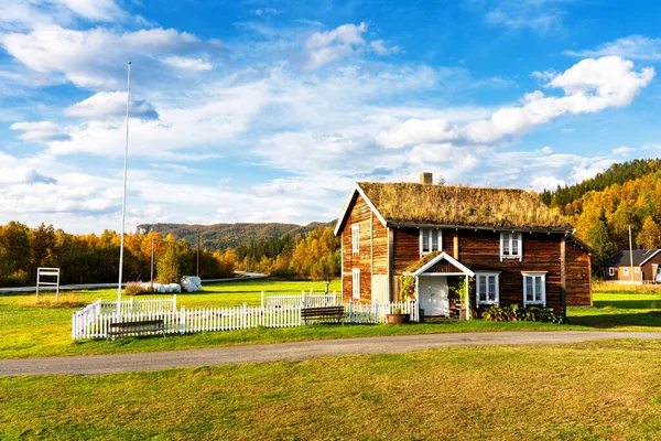 Bardu Parco Patrimonio Architettonico Legno Edifici Antichi — Foto Stock