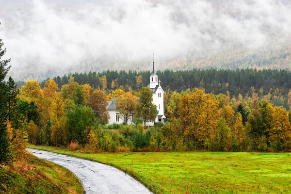 Tamok Valley Tamokdalen Észak Norvégiában Kora Ősszel Egy Felhős Napon — Stock Fotó