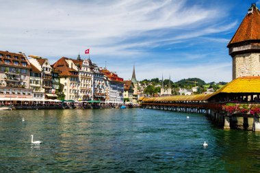 İsviçre, Lucerne 'deki Chapel Köprüsü