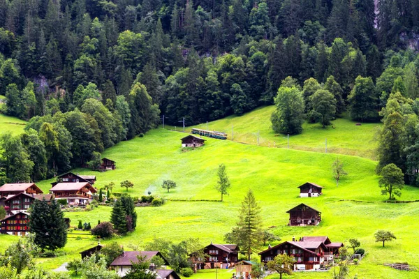 Dolina Lauterbrunnen Szwajcarii — Zdjęcie stockowe