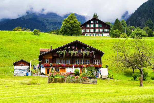 Amazing Nature Architecture Switzerland — Stock Photo, Image