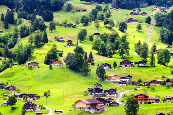 Údolí Grindelwald Švýcarsko — Stock fotografie