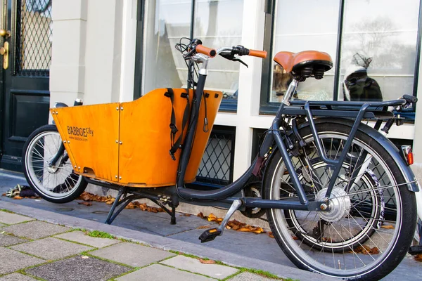 Amsterdam Nederländerna November Cykel Addapted Att Bära Laster Den November — Stockfoto