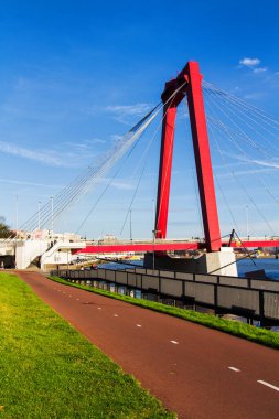 Hollanda Rotterdam 'daki Willemsbrug Köprüsü