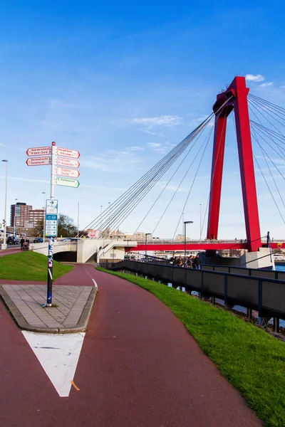 Willemsbrug Rotterdam Nederland — Stockfoto
