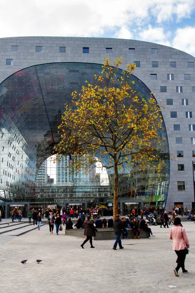 Rotterdam Netherlands November 2014 New Market Hall Located Blaak District — Stock Photo, Image