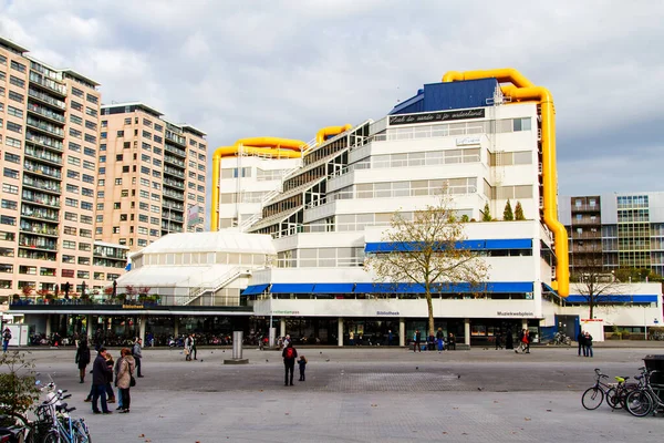 Rotterdam Nederland November Bibliotheek Van Rotterdam November 2014 Rotterdam Populairste — Stockfoto