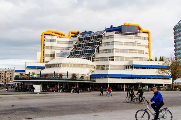 Rotterdam Nederländerna November Rotterdams Bibliotek Den November 2014 Rotterdam Nederländerna — Stockfoto