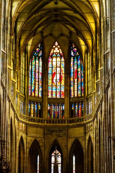 Prague Czech Republic November Interior Saint Vitus Cathedral Листопада 2014 — стокове фото