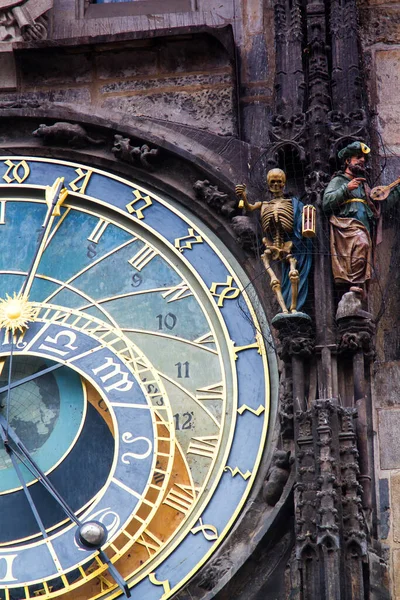 Reloj Astronómico Orloj Praga Capital República Checa — Foto de Stock