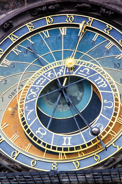 Zegar Astronomiczny Orloj Pradze Stolicy Czech — Zdjęcie stockowe