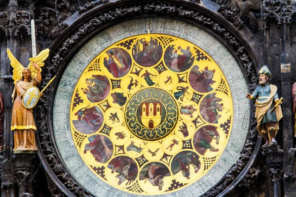 Reloj Astronómico Orloj Praga Capital República Checa — Foto de Stock