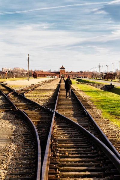 Auschwitz Camp Antiguo Campo Exterminio Nazi Oswiecim Polonia Era Mayor — Foto de Stock