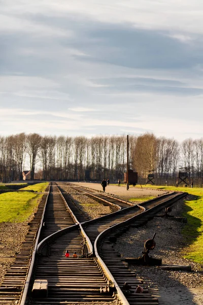 Auschwitz Camp Antiguo Campo Exterminio Nazi Oswiecim Polonia Era Mayor — Foto de Stock