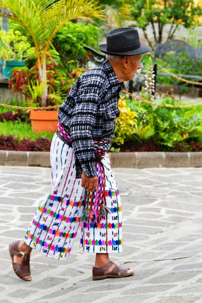 San Pedro Laguna Guatemala Abril Anciano Con Ropa Maya Tradicional —  Fotos de Stock