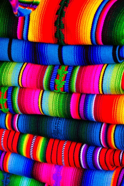 Textildesigns Der Maya Decken Auf Dem Markt Chichicastenango Guatemala Zentralamerika — Stockfoto