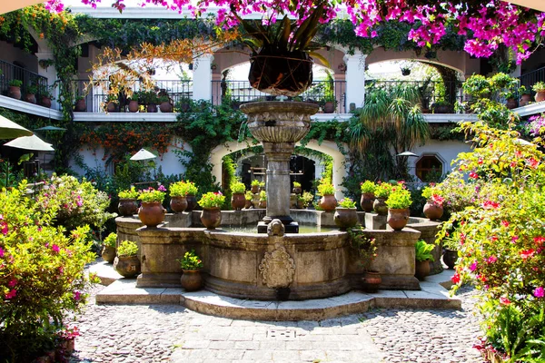 Αίθριο Του Ξενοδοχείου Chichicastenango Γουατεμάλα Κεντρική Αμερική — Φωτογραφία Αρχείου
