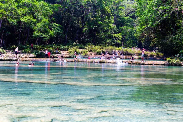 Semuc Champey Lanquin Guatemala América Central — Fotografia de Stock