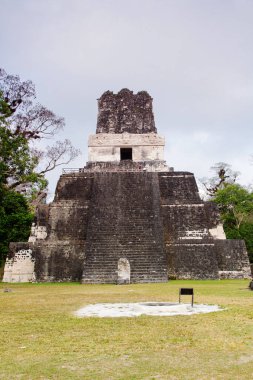 Tikal, Peten bölgesi, Guatemala, Orta Amerika 'daki Maya piramitleri