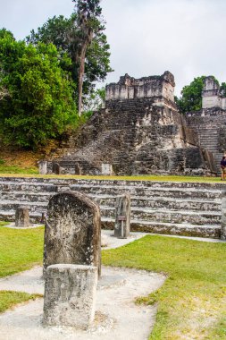 Tikal, Peten bölgesi, Guatemala, Orta Amerika 'daki Maya piramitleri