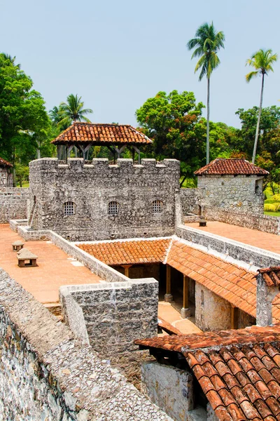 Dio Dulce Guatemala Abril Castillo San Felipe Lara Rio Dulce — Foto de Stock