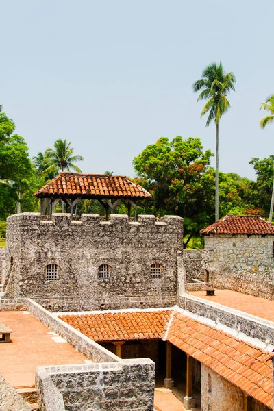 Dio Dulce Guatemala Április Castillo San Felipe Lara Rio Dulce — Stock Fotó