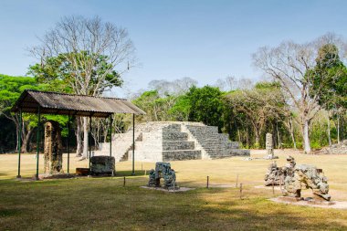 Arkeolojik bölgede Copan Ruinas, Honduras, Orta Amerika