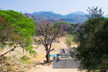 Arkeolojik bölgede Copan Ruinas, Honduras, Orta Amerika