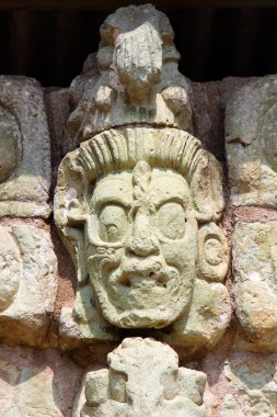 Copan Harabeleri, Honduras, Orta Amerika 'da Maya kalesi.