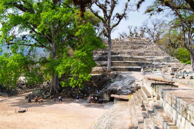 Arkeolojik bölgede Copan Ruinas, Honduras, Orta Amerika