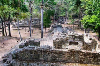 Arkeolojik bölgede Copan Ruinas, Honduras, Orta Amerika