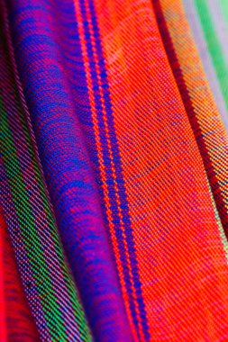 Bahçedeki hammoc malzemeleri. Kapatın. El Salvador, Orta Amerika