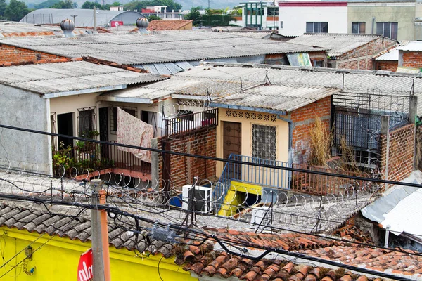 Vista Topo Dos Telhados Ruas Santa Ana Salvador América Central — Fotografia de Stock