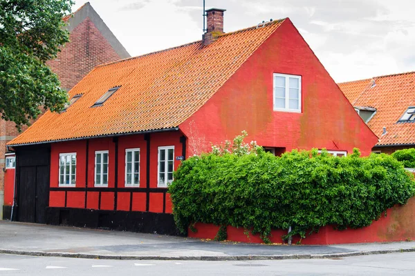 Stary Dom Drewna Bornholm Dania — Zdjęcie stockowe