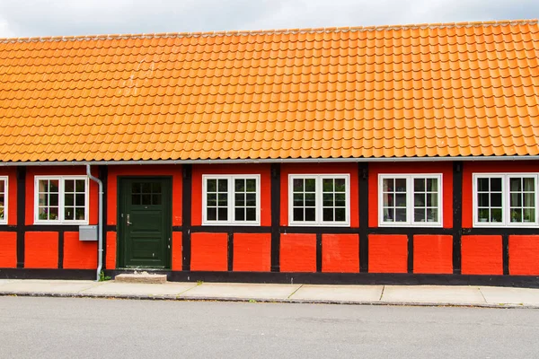 Stary Dom Drewna Nexo Bornholm Dania — Zdjęcie stockowe