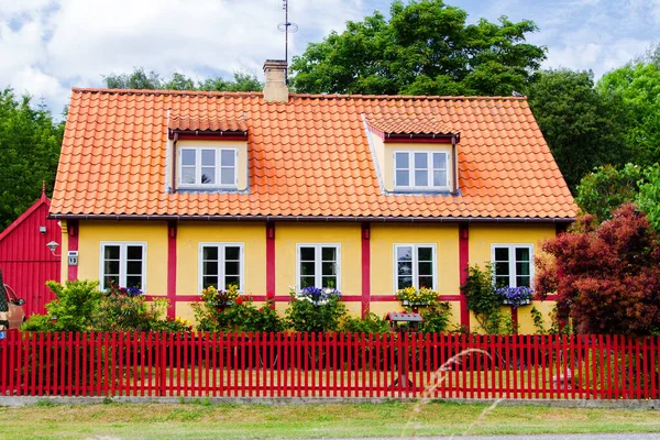 Ancienne Maison Colombages Bornholm Danemark — Photo