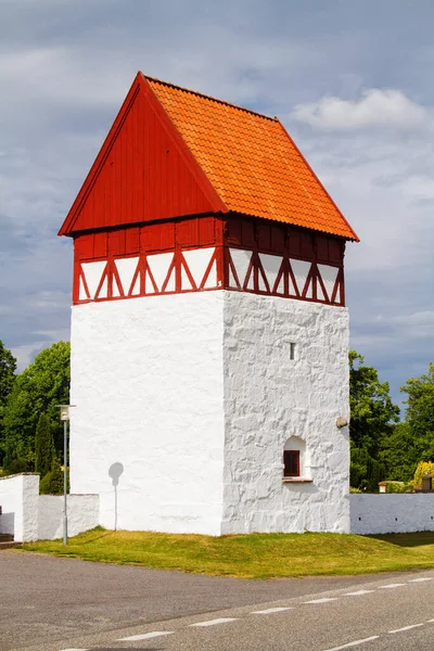 Sankt Bodil Kirke Bornholm Denmarm Állam Régi Középkori Épület Félig — Stock Fotó