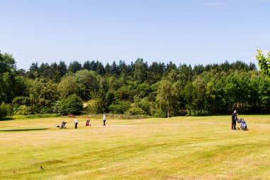Bornholm adasındaki golf sahasında.