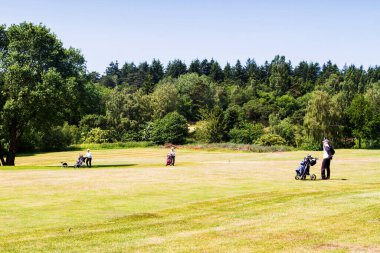 Bornholm adasındaki golf sahasında.