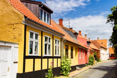 Tipik Bornholm mimarisi, Ronne, Danimarka