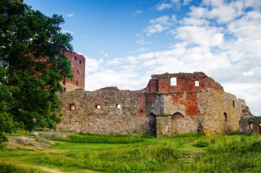 Hammershus castle, Bornholm island, Denmark clipart