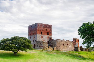 Hammershus castle, Bornholm island, Denmark clipart