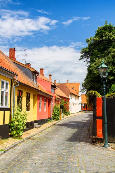 Typisk Bornholmsarkitektur Ronne Danmark — Stockfoto