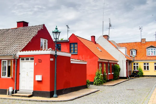 Tipik Bornholm Mimarisi Ronne Danimarka — Stok fotoğraf