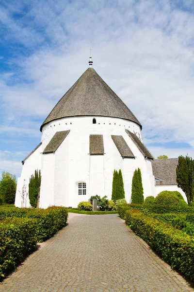 Eglise Ronde Osterlars Île Bornholm Danemark — Photo