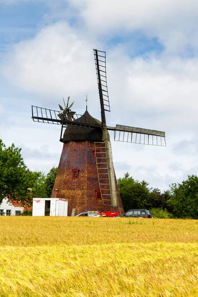 Svaneke Windmolen Eiland Bornholm Denemarken — Stockfoto