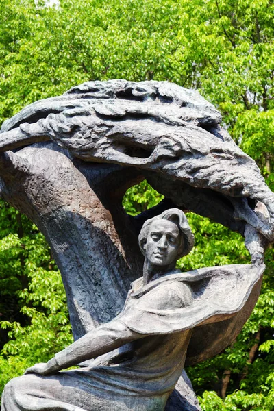 Waarschuwing Polen Mei 2015 Chopin Monument Het Openbare Park Lazienki — Stockfoto