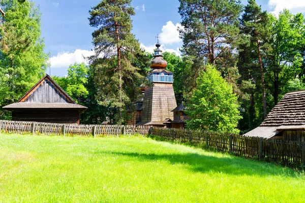 Alte Orthodoxe Holzkirche Denkmalpark Krosno Polen — Stockfoto