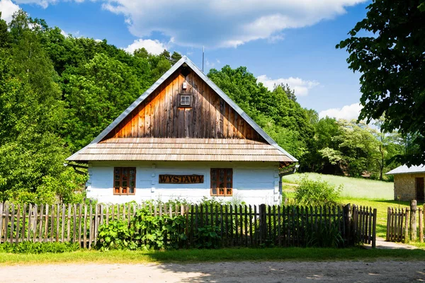 Vecchia Baita Museo Etnografico All Aperto Krosno Polonia Patrimonio Parco — Foto Stock