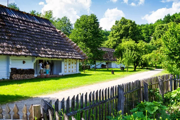 Starý Srub Muzeu Venkovské Etnografie Krosnu Polsku Dědictví Park Nachází — Stock fotografie